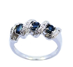 Blue Turquoise Silver Zinc Alloy Wedding & Engagement Rings