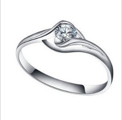 Lovely Design Genuine Citrine Ring 925 Sterling Silver