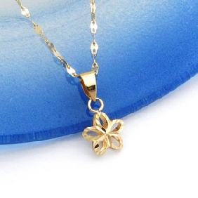Pendant Flower Shape Women's Gold Jewelry