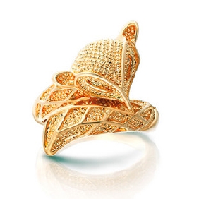 Gold Plated Fox Shape Women's Rings