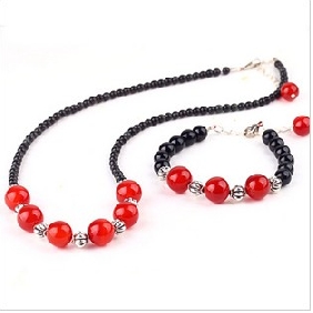 Semi-precious Stones Agate Woman's Jewelry Sets
