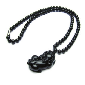 Black Stone Standard Beads Pendant Men's Jewelry