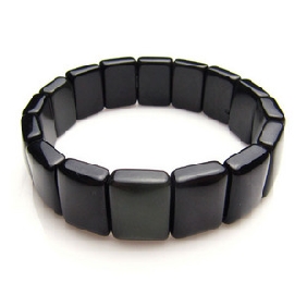 Black Obsidian Square Shape Men's Jewelry