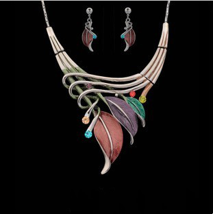 Mixcolor Shiny Silver  Jewelry Sets