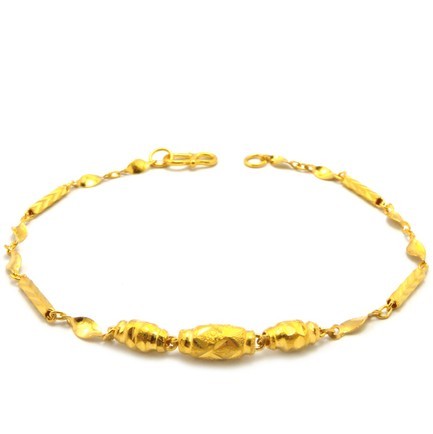 24K Pure Gold Fashionable Style Wear Resistant Bracelets & Bangles