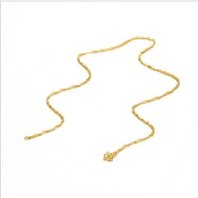 24K Pure Gold Wave Style Cut Resistant Necklaces