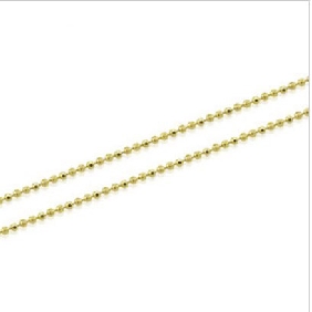 Small Round Shape Gold Wear Resistant Necklaces