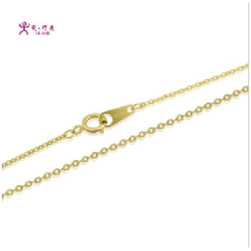 14K Pure Gold Fire Resistant With Many Small Circles Resistant Necklaces