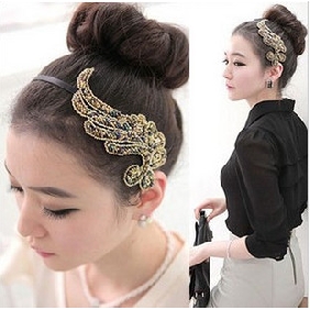 Hair Hoop Hand Beaded Elegant Hair Jewelry