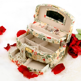 Elegant Flower Cloth Multipurpose Jewelry Boxes