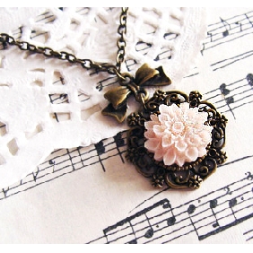 Retro Elegant Coppery Acrylic Jewelry