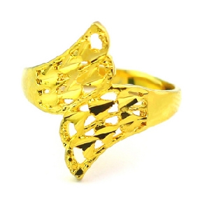 Gold-plated Hollow Out Retro Wedding Rings