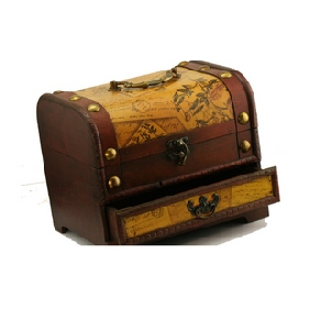 Retro Exquisite Carve Patterns Wood Jewelry Boxes