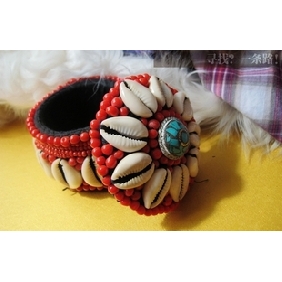 Natural Shells Decoration Red Pearls Good Design Jewelry Boxes