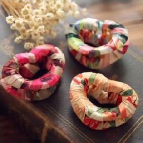 Handmade Winding Chiffon Cloth Floral Love Hairpin Hair Jewelry
