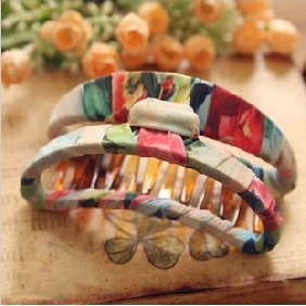 Handmade Winding Chiffon Cloth Floral Hairpin Hair Jewelry